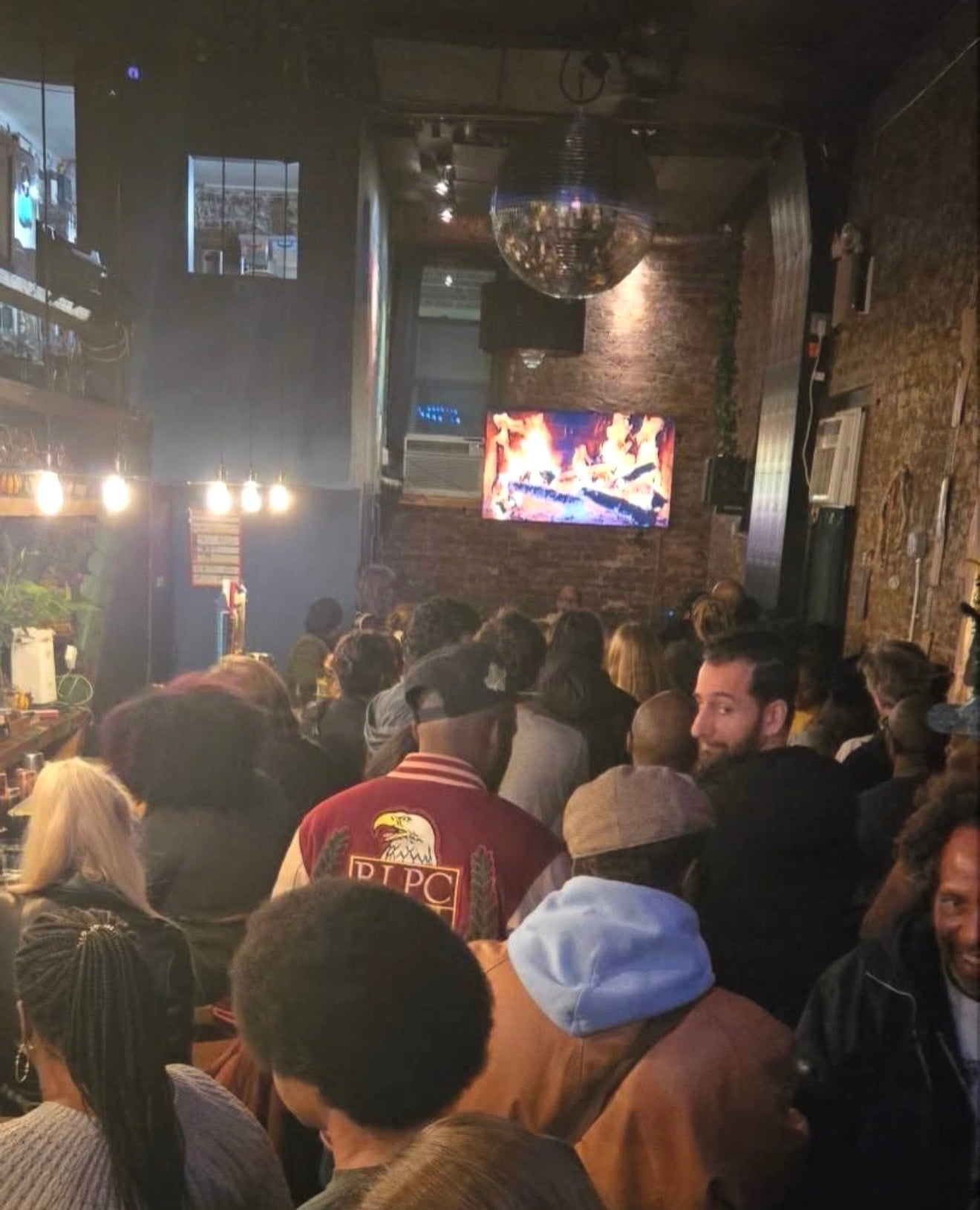 Packed on a Saturday night at The C List Cocktail Bar, Crown Heights