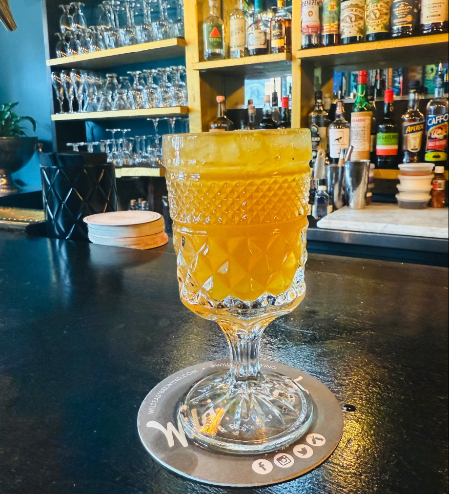 A signature cocktail at The C List Cocktail Bar