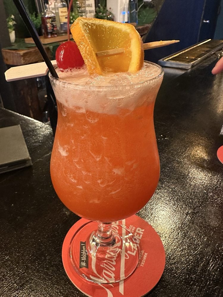 The Rum Punch, house cocktail at The C List Cocktail Bar in Crown Heights, Brooklyn